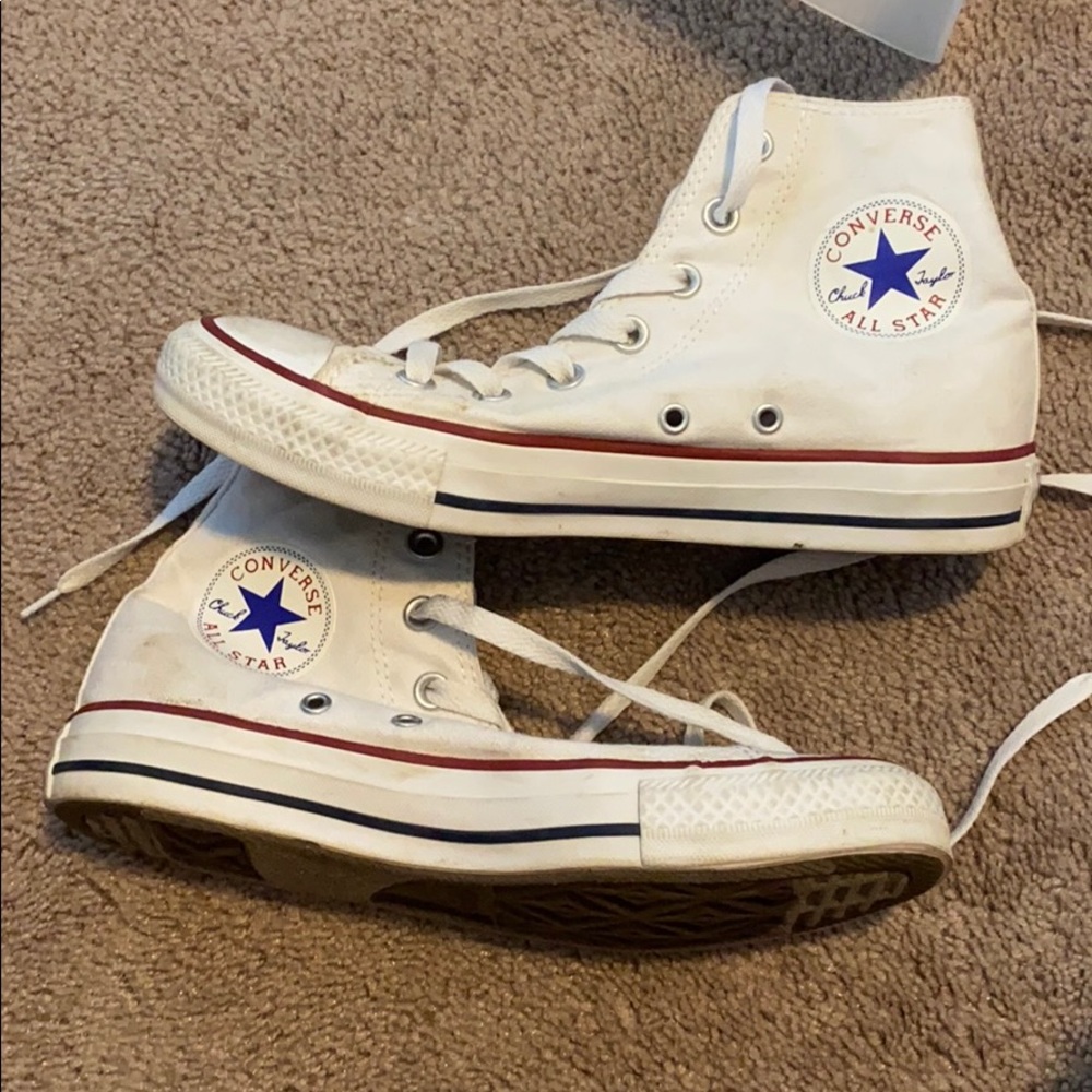 Classic Hi Top Converse- White US 7